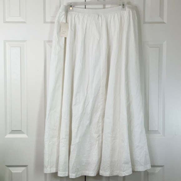 New Day - Women's Maxi Picnic A-Line Skirt - Size 1X White - Picture 4 of 13